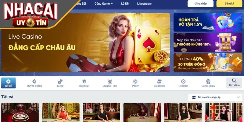 Casino với tỷ lệ trả thưởng cao cho người tham gia 